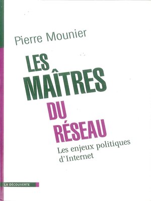 cover image of Les maîtres du réseau